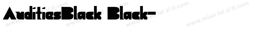 AuditiesBlack Black字体转换